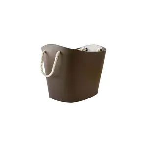 Balcolore Laundry Basket Brown / Mini (15 cm H x 13.5 cm W x 20.8 cm D)