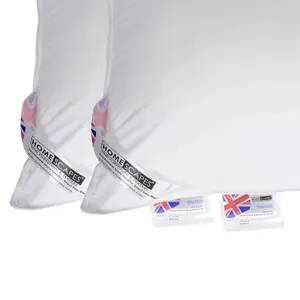 Homescapes Microfibre Extra Fill Pillow Pair