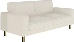 DUSK Soho 3 Seater Sofa - Ivory - Bouclé