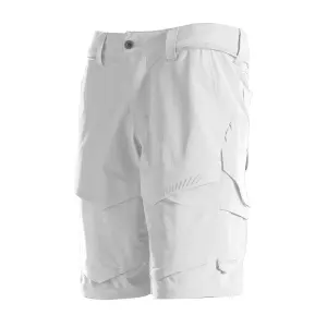 Mascot Customized Stretch Lightweight Shorts - White   (30.5) (Leg Length - 9")