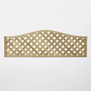 Grange Woodbury 2ft Lattice European softwood Trellis panel (W)180cm x (H)60cm