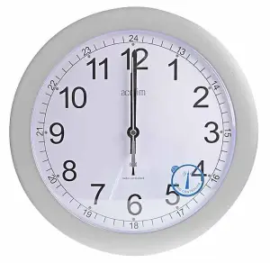 ACCTIM - Formia 30cm Radio Controlled Analogue Wall Clock - Silver