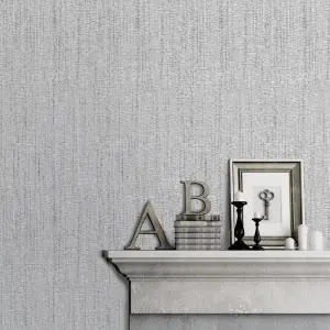 Sahara Grey Glitter Wave Stripe Glitter Wallpaper 2745