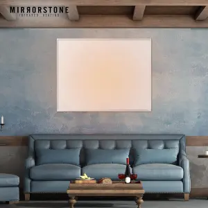 Mirrorstone 1200W Classic Infrared Heating Panel With White Frame