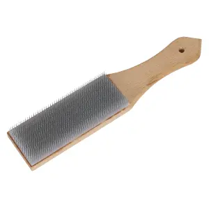 Sealey File Cleaning Brush 20cm Wood Handle Woodwork Metalwork Cleaning FB01