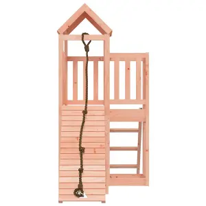 Berkfield Playhouse with Climbing Wall Solid Wood Douglas