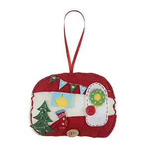 FELT DEC XMAS CARAVAN - Felt Decoration Kit: Christmas: Caravan - Trimits