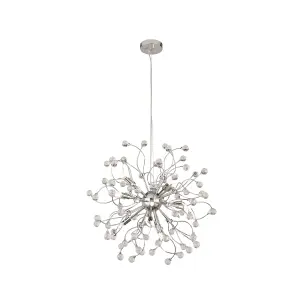 Lighting Collection Pecem Chrome 12Lt Pendant