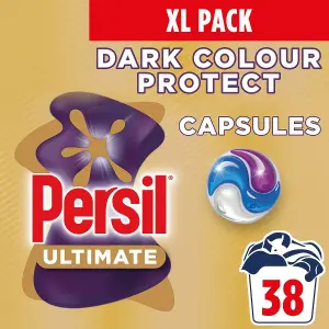 Persil XL Ultimate Washing Capsules Dark Colour Protect Stain Removal 38W, 4pk