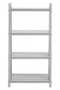 Interiors by Premier Chester Wood Four Tier Grey Shelf Unit