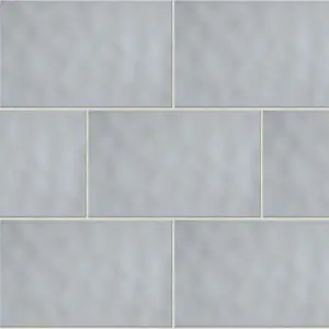 Alexandrina White Gloss Ripple Ceramic Indoor Wall Tile, Pack of 10, (L)402.4mm (W)251.6mm