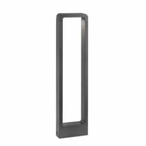 Luminosa Das LED Outdoor Bollard Light Dark Grey IP54