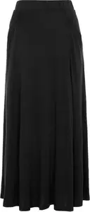 Bonmarche Black Plain Midi Jersey Skirt With Pocket Detail, Size: 10