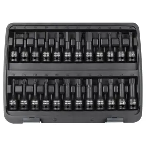 Premier Impact Socket Bit Set 1/2" Drive 24 Pieces Hex/TRX-Star/Spline AK56000