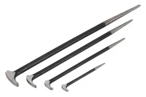 Sealey Heel Bar Set 4pc 150, 300, 410, 510mm AK880