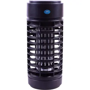 Black Plug-In Insect Killer - Chemical Free Odour Resistant Insect Zapper with 50m2 Coverage - Kills Flies, Mosquitoes & Midges