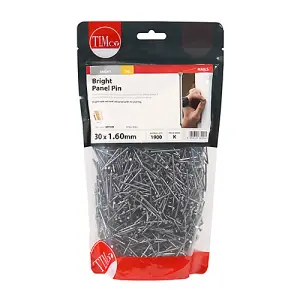 TIMCO Panel Pins Bright - 30 x 1.60