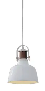 CGC White Metal Dome Pendant Ceiling Kitchen Island Light