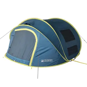 Tambu Acamp 3-4 Person Pop Up Tent Great for Festivals, Garden Camping and Beaches