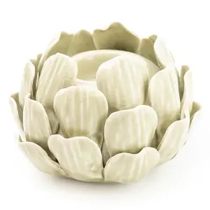 Small Green Artichoke Ceramic Candle holder