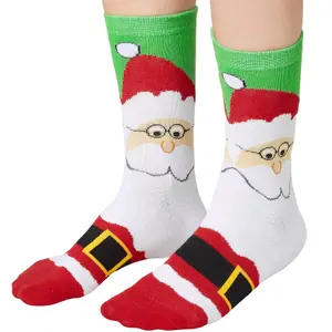 Christmas socks with Santa motif - colourful