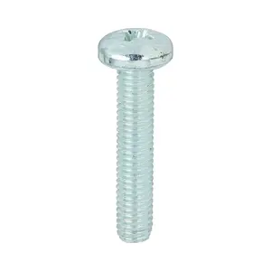 TIMCO Machine Pan Head Silver Screws - M5 x 25