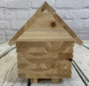 Wooden Solitary Bee Hive Hotel Habitat