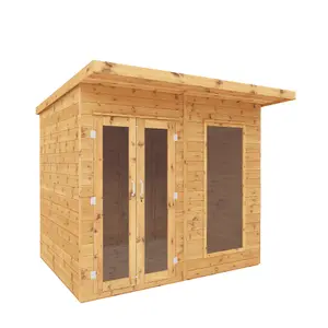 Mercia Maine 8x6 ft with Double door & 1 window Pent Wooden Summer house