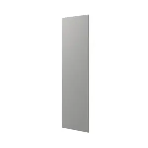 GoodHome Alisma High gloss grey slab Tall Appliance & larder End panel (H)2190mm (W)570mm, Pair