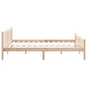 Berkfield Bed Frame Solid Wood 150x200 cm King Size