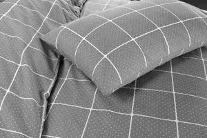 Duvet Cover Set Printed Checked Dot Mateo Reversible Quilt Cover Bedding Set