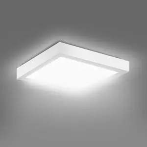 Extrastar 24W LED square Surface Mount Integrated Ceiling Light Flush Light cold white