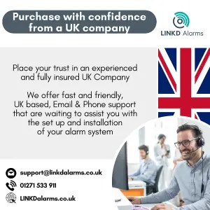 Wireless Interlinked Heat Alarm, LINKD Alarms, 10 Year Battery, Scotland & England Compliant - Compatible with other LINKD Alarms