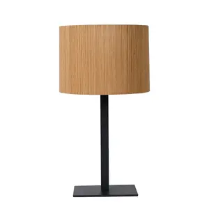 Lucide Magius Scandinavian Table Lamp 28cm - 1xE27 - Light Wood