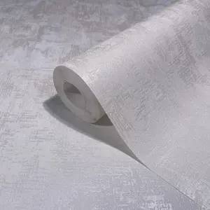 Galerie Industrial Effects White Metallic Industrial Texture Wallpaper Roll