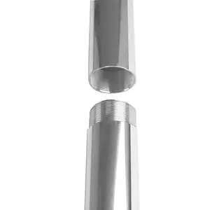 Kookaburra 4m Silver Stainless Steel Tall Round Shade Sail Garden Patio Fixing Pole 4 Sections with Eyebolts