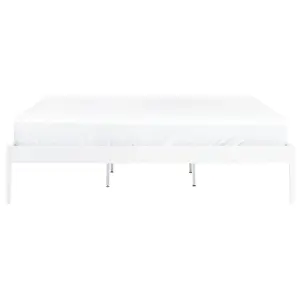 Metal EU Super King Size Bed White VAURS