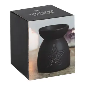 Ceramic Pentagram Cut Out Oil Burner