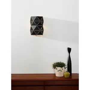 Lucide Otona Modern Wall Light - 2xE14 - Black