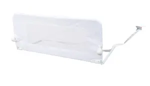 Safetots Narrow Bed Rail, White 90cm Wide x 40cm Tall, Toddler Bed Guard For Safety