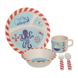 Essentials by Premier Eden 5Pc Kids Pirate Dinner Set