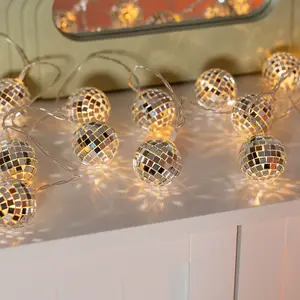 ValueLights Disco Ball 20 Mini LED Fun Disco String Lights