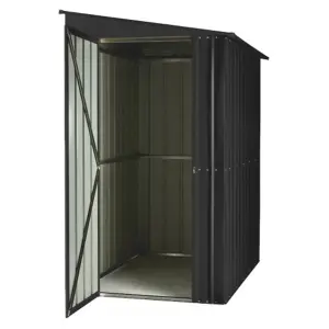 4 x 6 Pent Metal Garden Shed - Anthracite Grey (4ft x 6ft / 4' x 6' / 1.2m x 1.8m)