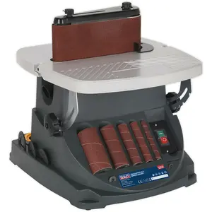 Versatile Oscillating Belt and Spindle Sander with 450W Motor and Adjustable Table