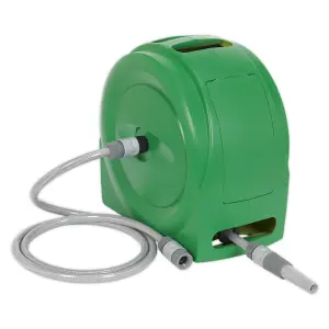 Sealey Water Hose Reel With Auto-Layering Mechanism Soft Grip Handle 20m WR92