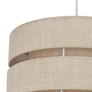 Inlight Natural Woven effect Slubby Light shade (D)28cm