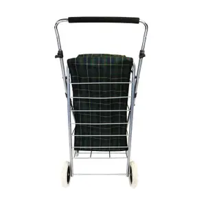 Oypla 4 Wheel Folding Shopping Trolley Bag Cart Market Laundry