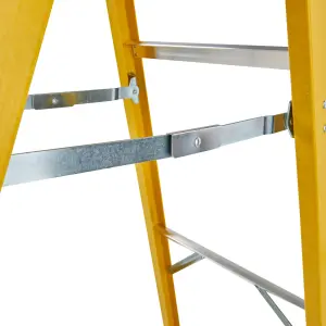 Werner 4 tread Fibreglass Platform step Ladder (H)1540m