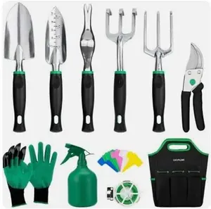 Gardening Tool Set,11 Pieces Stainless Steel Hand Tool Kit Garden