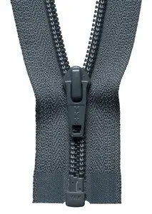 NYLON O/E ZIP 56CM - Nylon Open End Zip: 56cm: Dark Grey - YKK